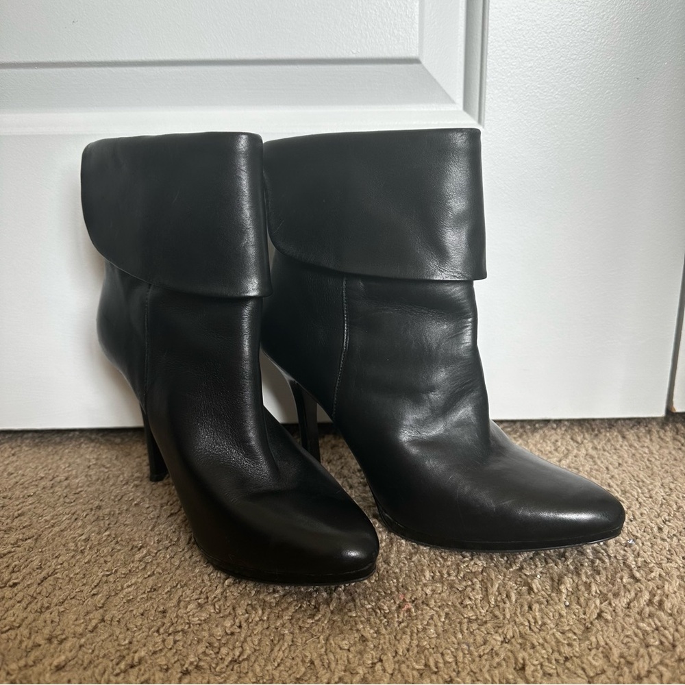 Lauren Ralph Lauren Leola Black Heeled Pointed Toe Boots